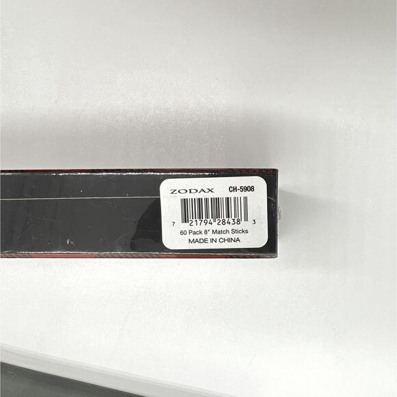 APOTHECARY GUILD Match Sticks Set 60 Pack Plaid 8 Inch Decorative Fireplace Gift - Picture 4 of 4